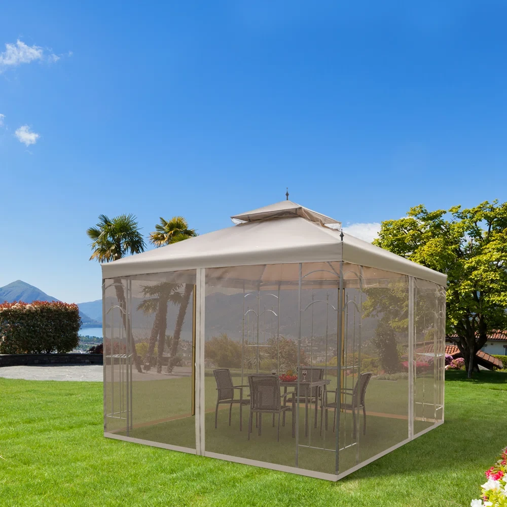 10 Ft. W x 10 Ft. D Steel Party Tent