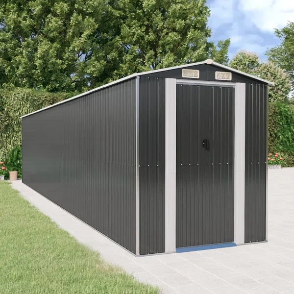 30 ft. x 9 ft. Galvanized Steel Storage Shed