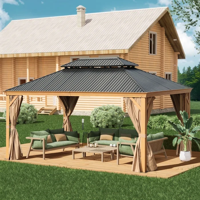 16 Ft. W X 12 Ft. D Aluminium Patio Gazebo