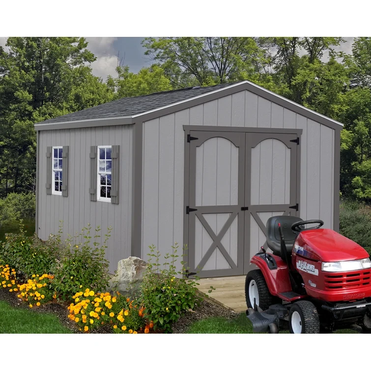 Elm 10 ft. W x 16 ft. D Solid Wood Storage Shed