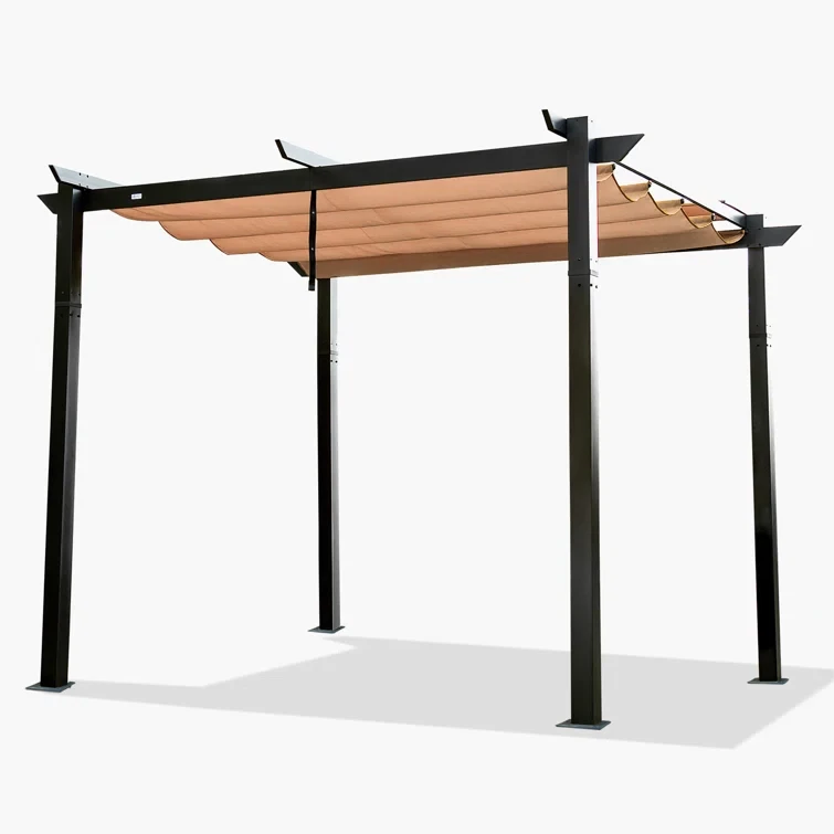 10 ft. W x 10 ft. D Aluminum Pergola with Canopy