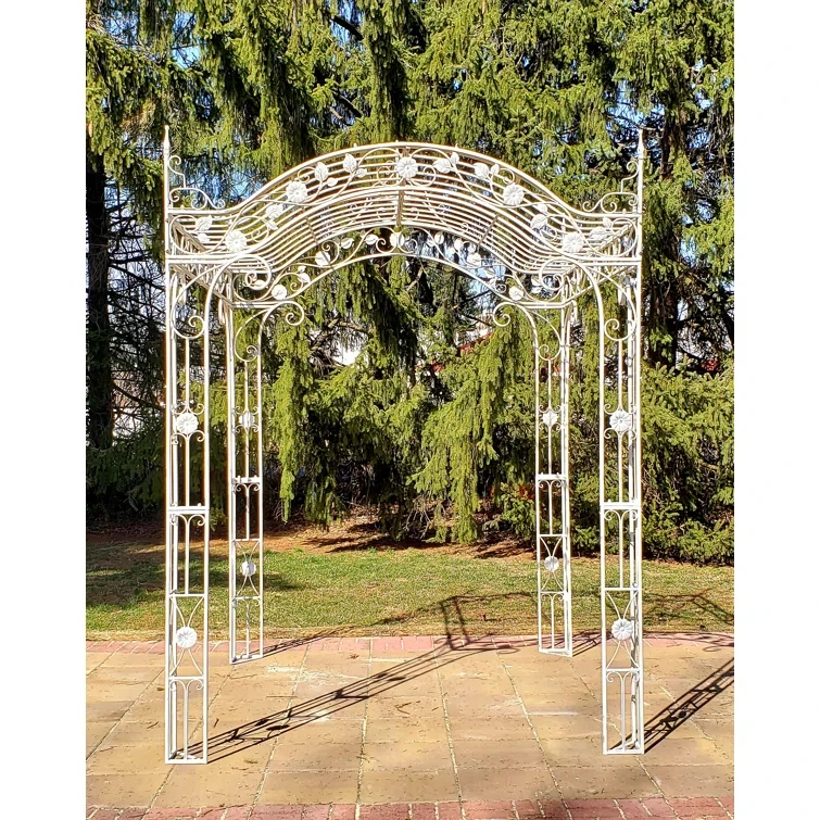 Mahekal 7 Ft. W x 7 Ft. D Iron Patio Gazebo