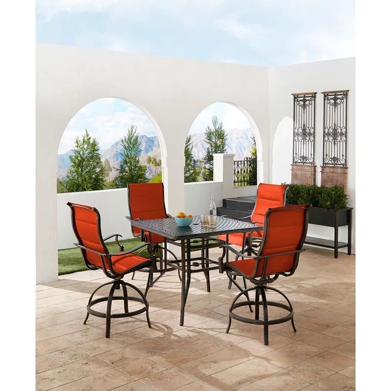 Mikenzie 4 - Person Square Outdoor Dining Set with Cushions