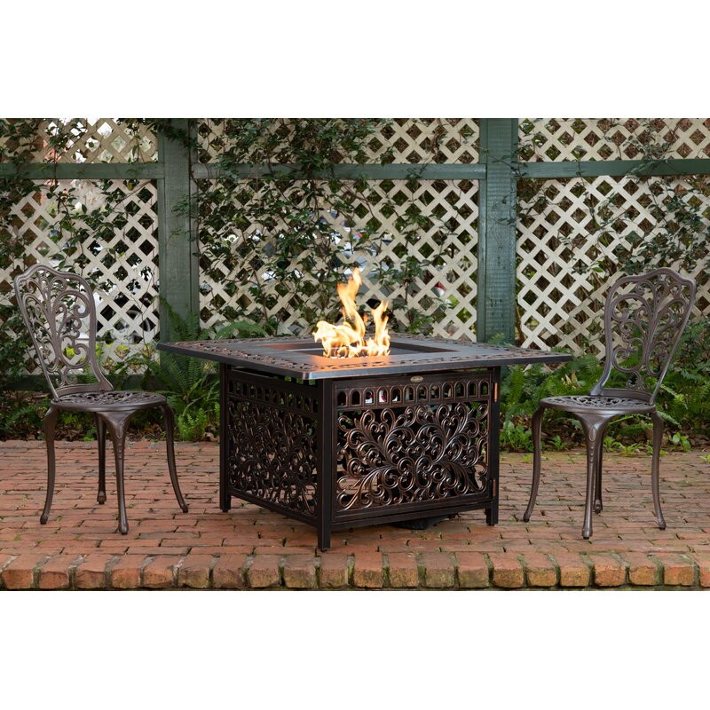 Jaden Cast Aluminum Propane Fire Pit Table