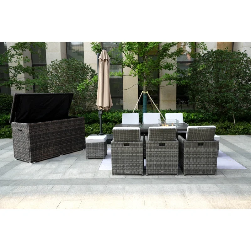 Aliaksey 8 - Person Outdoor Seating Group with Cushions