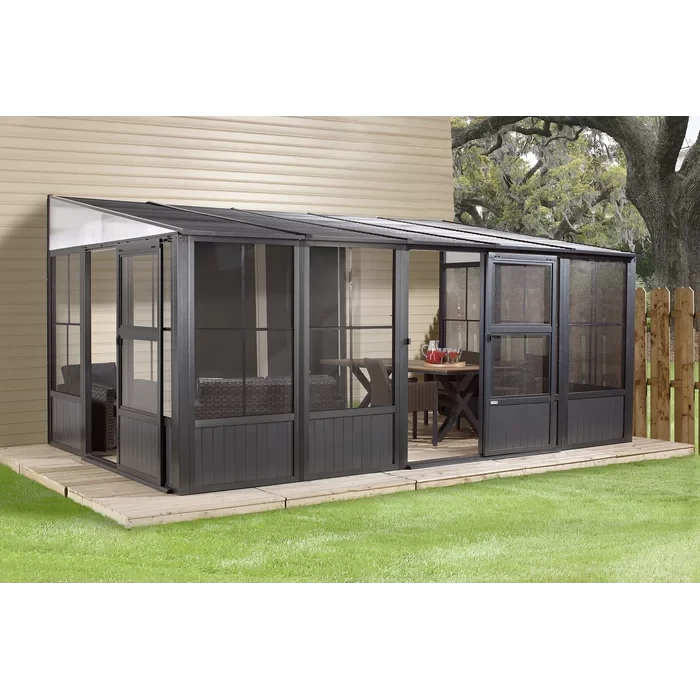 Charleston 16 Ft. W x 10 Ft. D Aluminum Patio Gazebo