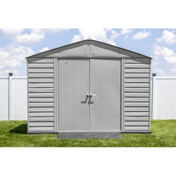 10 ft. W x 14 ft. D Steel Horizontal Storage Shed