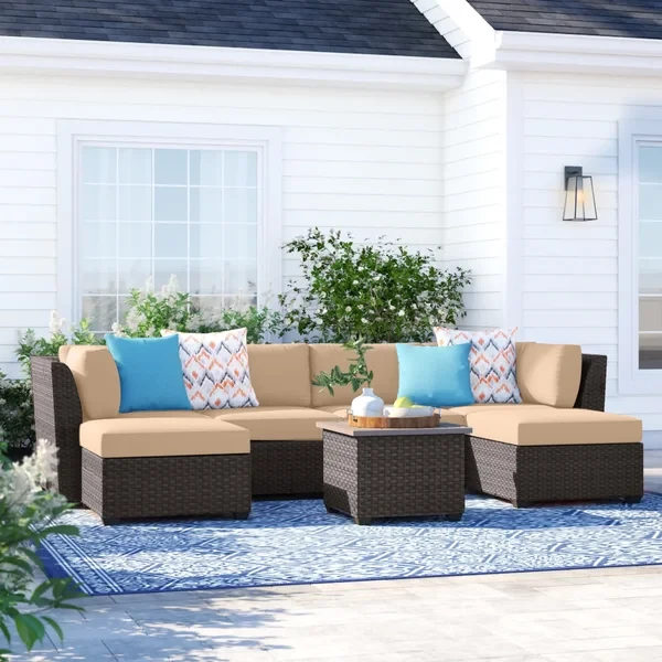 Anastase 6 - Person Outdoor Seating Group with Cushions