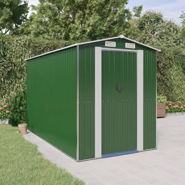 6 ft. 4 in. W x 11ft. 9 in. D Galvanized Steel Storage Shed