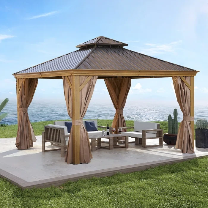 12 Ft. W x 12 Ft. D Steel Patio Gazebo