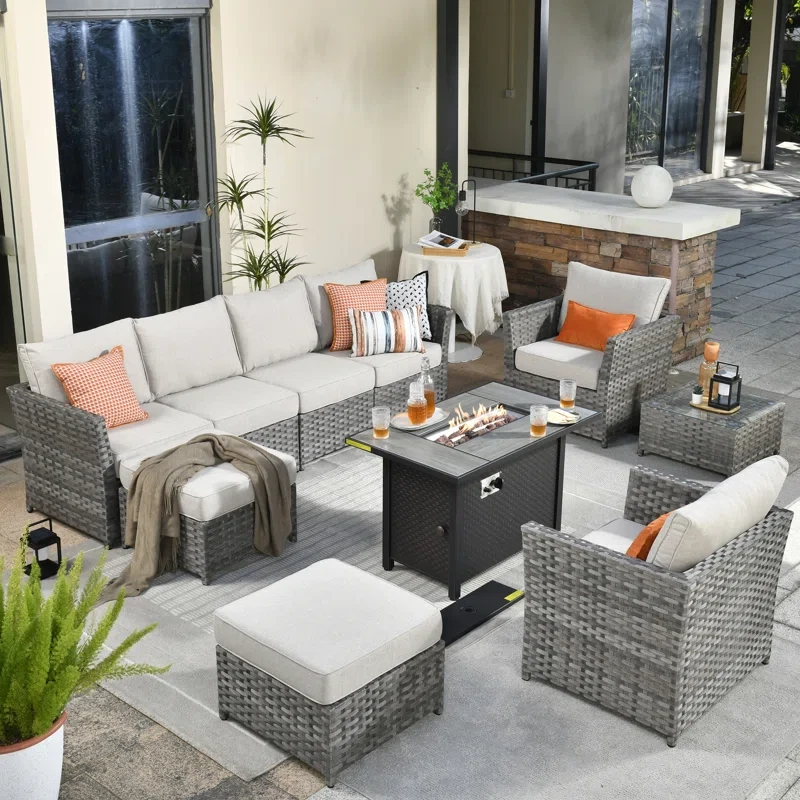 Belby 8 - Person Outdoor Seating Group with Cushions