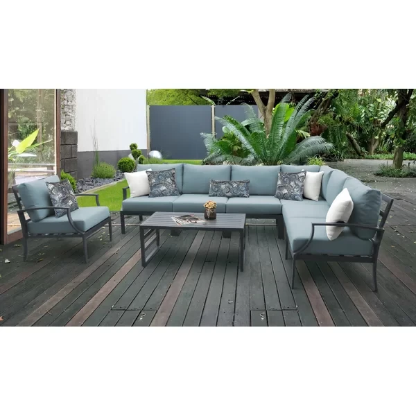 Analyssia 6 - Person Outdoor Seating Group with Cushions