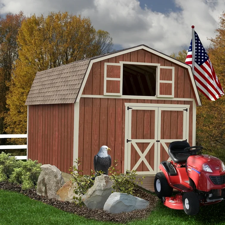 Millcreek 12 ft. Wide Solid Wood Storage Shed