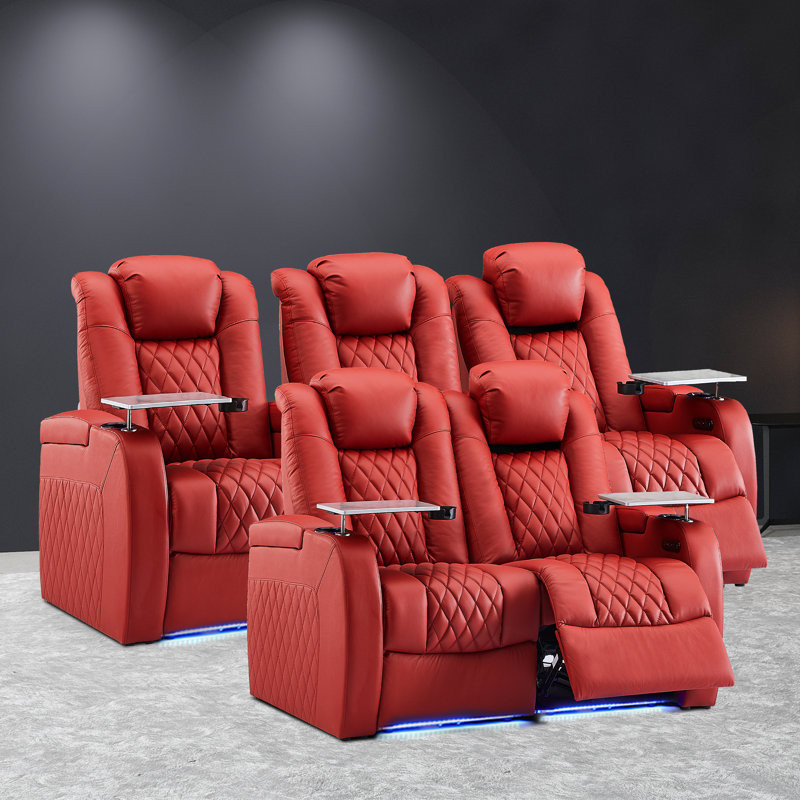 Home Theater Seating Movie Theater Seating Recliner Sofa Set of 5