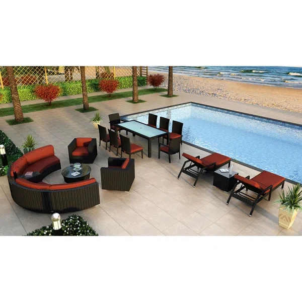 Kaneb 16 - Person Outdoor Seating Group with Cushions