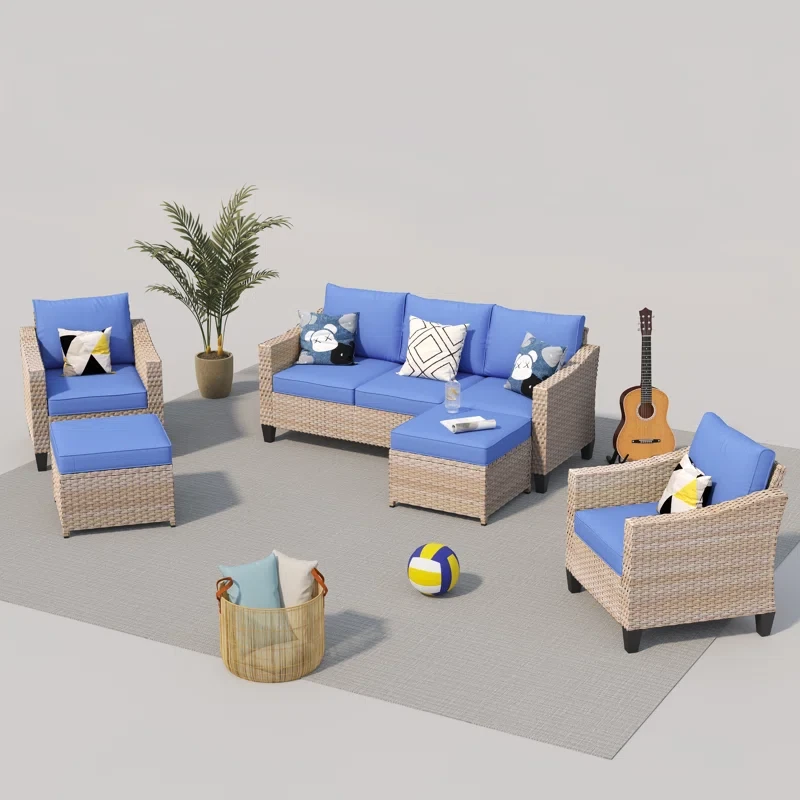 Quantrel 5 - Person Outdoor Seating Group with Cushions