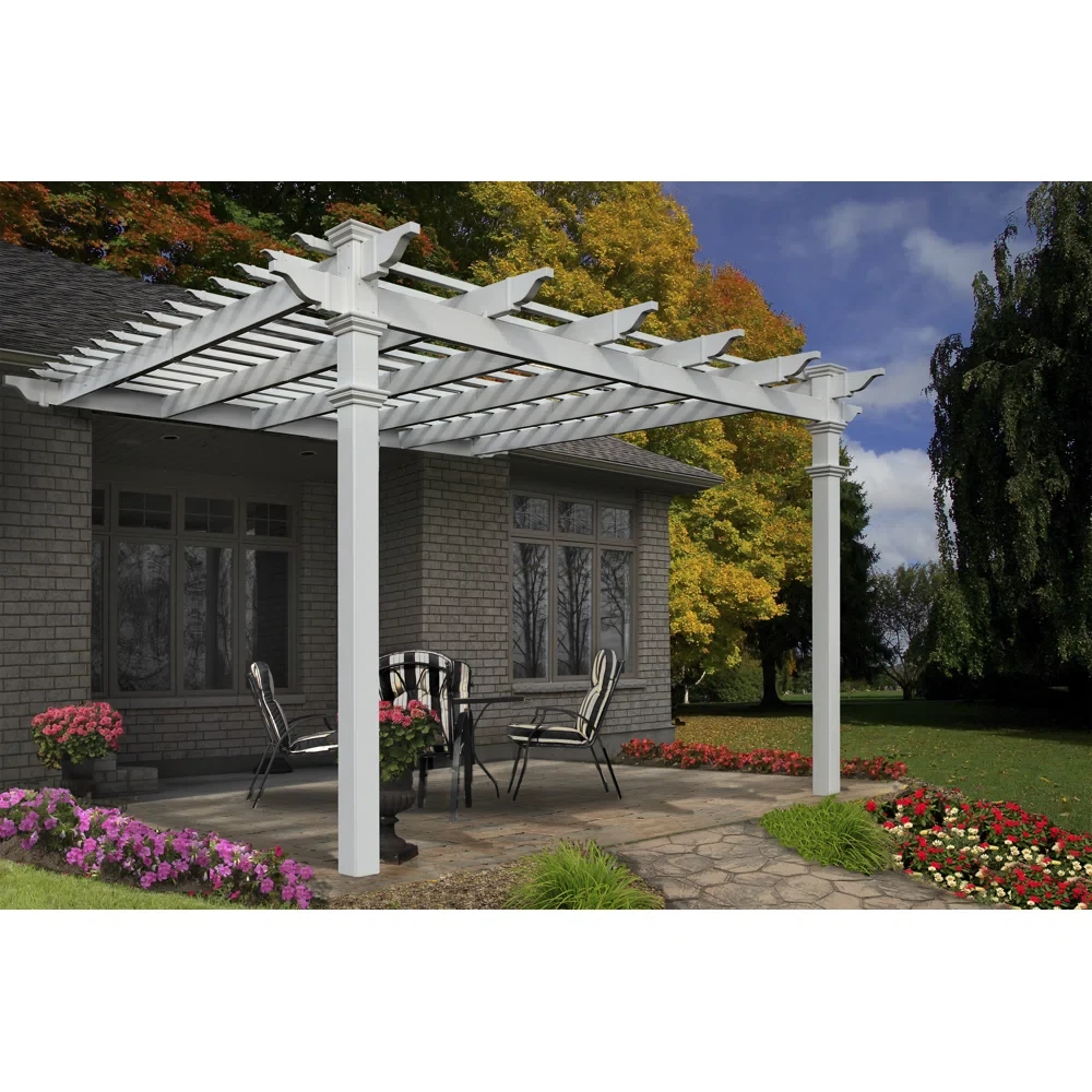 Cordaville 12 Ft. W x 12 Ft. D Vinyl Pergola