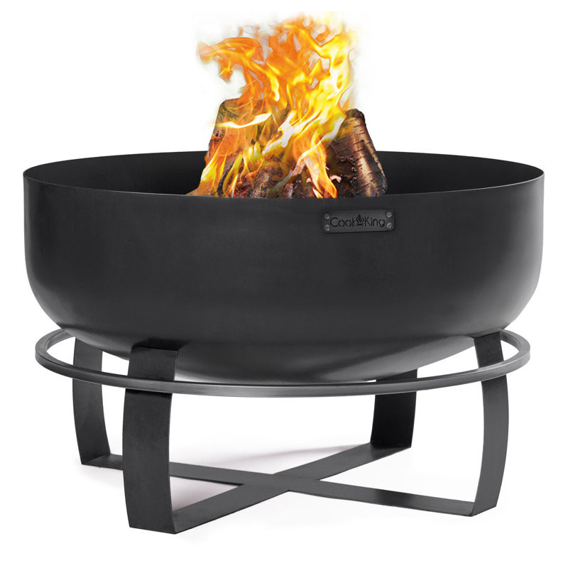 Nane 20" H x 31.5" W Steel Wood Burning Outdoor Fire Pit