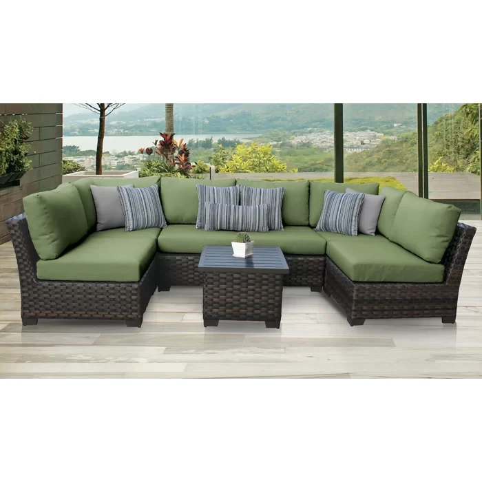 Aelwen 4 - Person Outdoor Seating Group with Cushions