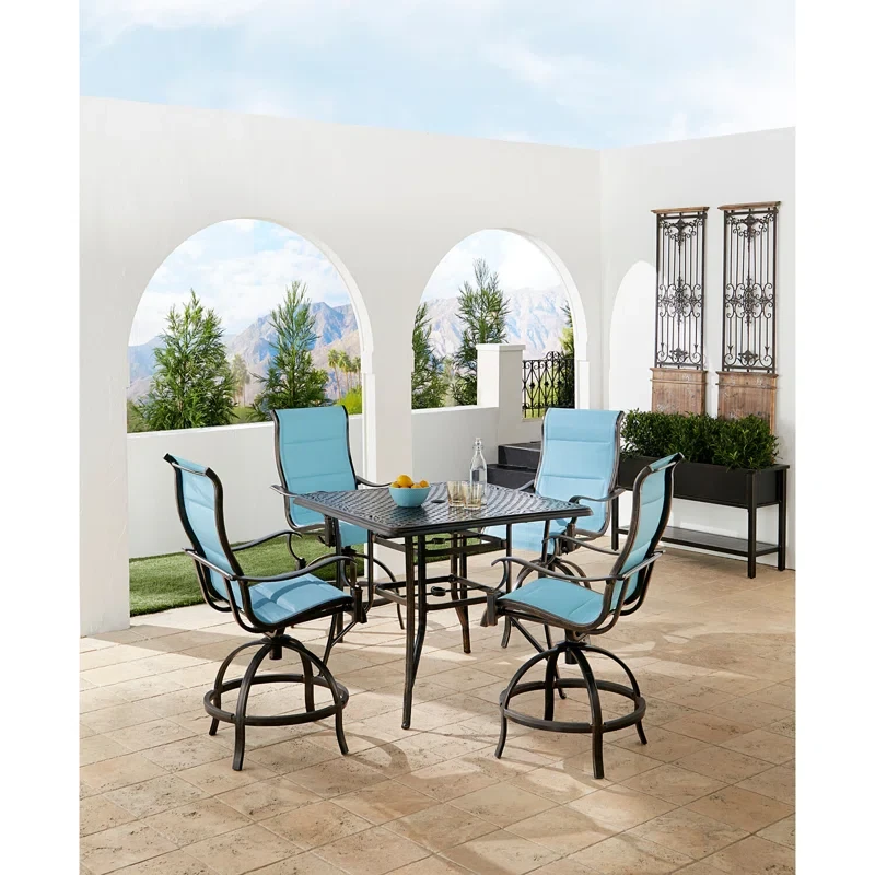 Mikenzie 4 - Person Square Outdoor Dining Set with Cushions