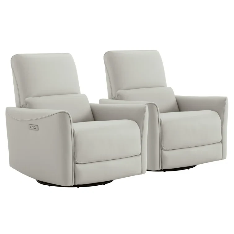 Cadavid Upholstered Power Reclining Home Theater Seat (Set of 2)