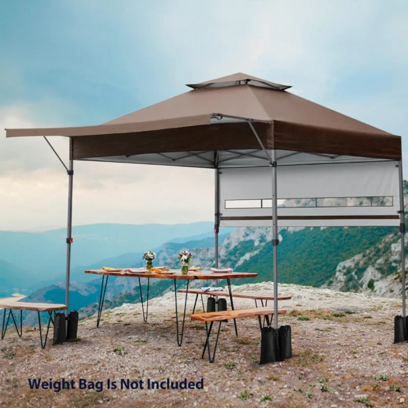 10 Ft. W x 17 Ft. D Metal Canopy