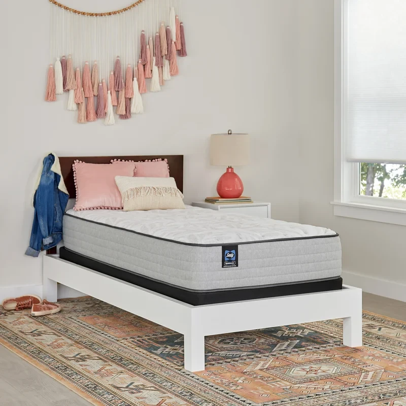 Sealy Posturepedic Mill Street 12" Medium Tight Top Innerspring Extra-long Twin Size Mattress and Box Spring Set