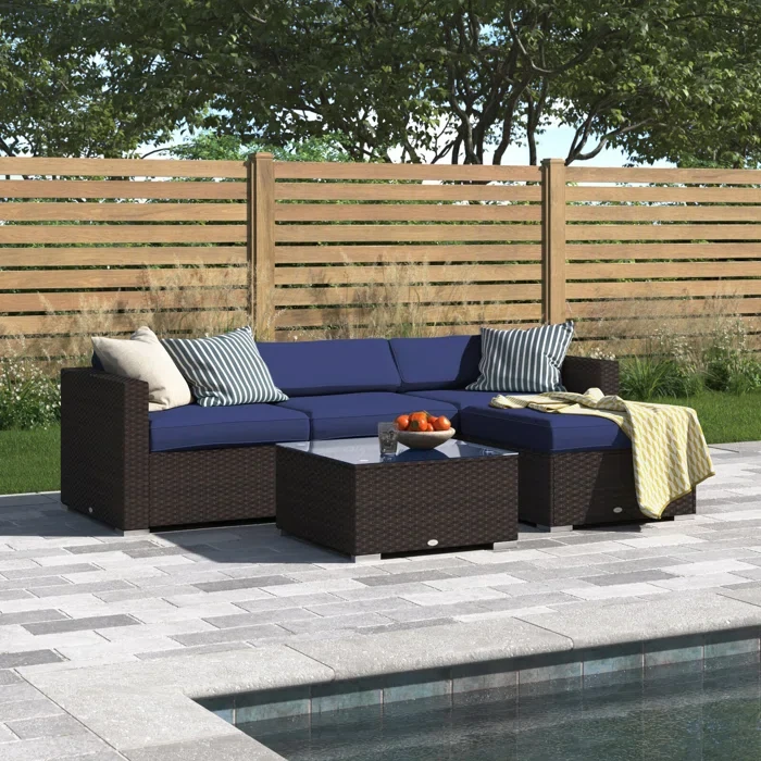 Mcgahan 3 - Person Outdoor Seating Group with Cushions