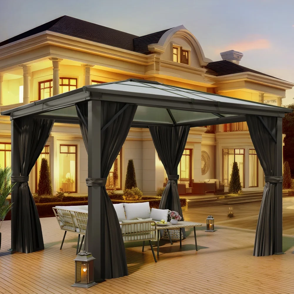 12 Ft. W x 10 Ft. D Aluminum Patio Gazebo