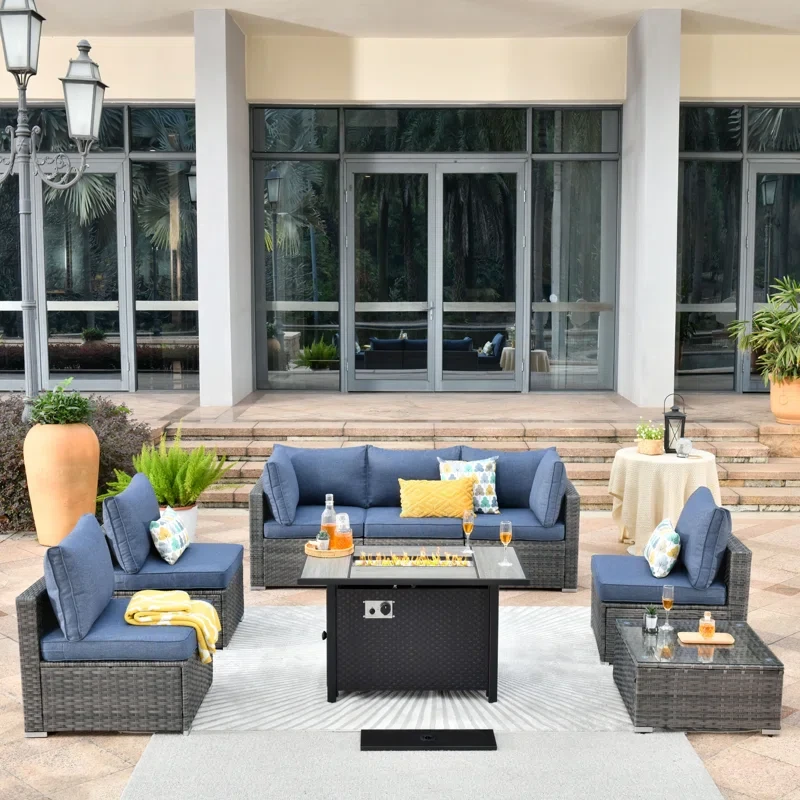 Aliva 6 - Person Outdoor Seating Group with Cushions