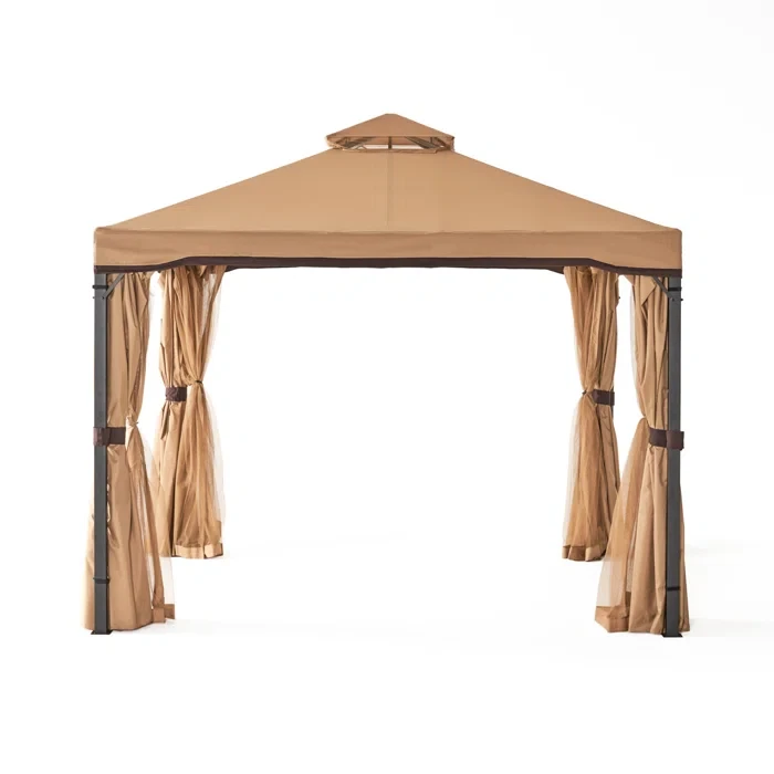 10 Ft. W x 10 Ft. D Steel Grill Gazebo