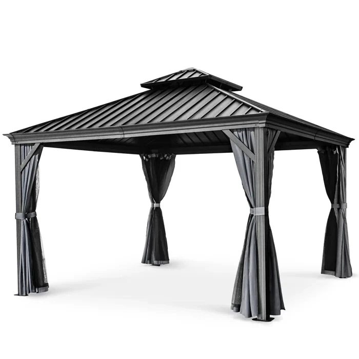 12 Ft. W x 10 Ft. D Aluminum Patio Gazebo