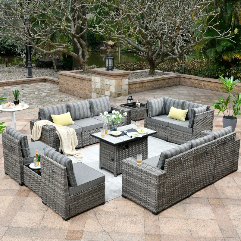 Bobia 10 - Person Outdoor Seating Group with Cushions