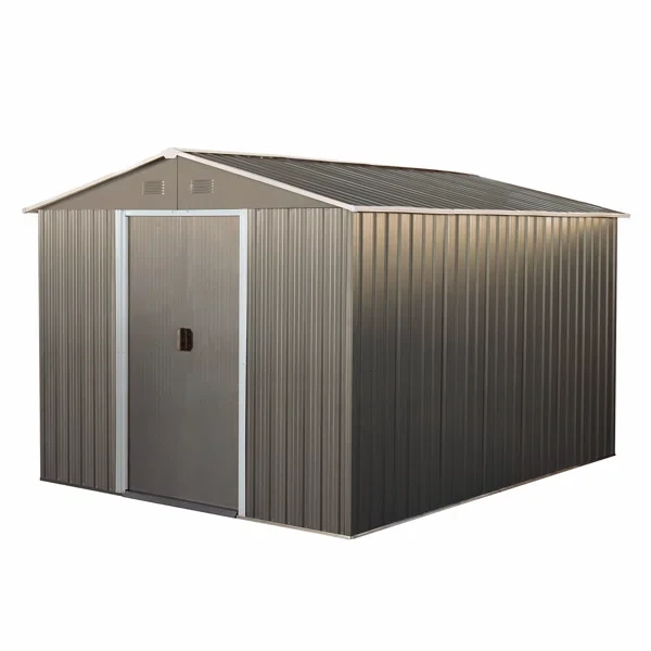 8 ft. W x 10 ft. D Metal Vertical Storage Shed