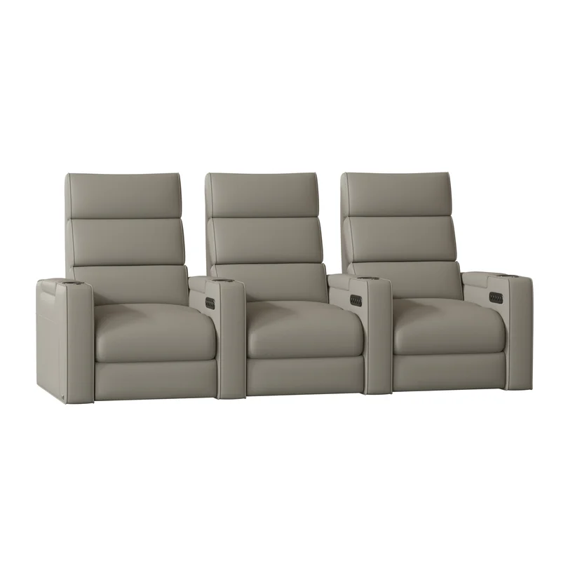 Dream HR Series Upholstered Power Reclining Home Theater Seating with Cup Holder