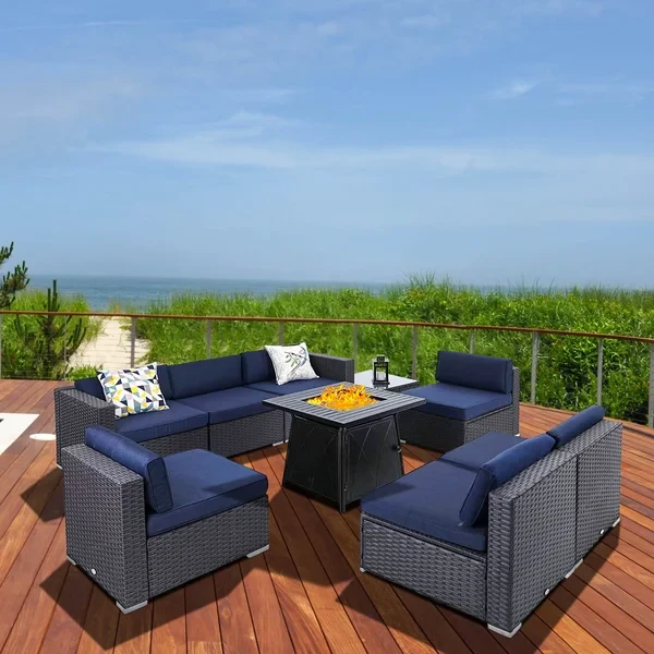 Alyah 7 - Person Outdoor Seating Group with Cushions