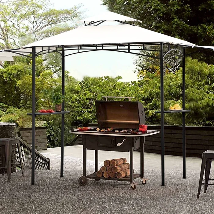 Steel Grill Gazebo 4.5 Ft. W x 8 Ft. D