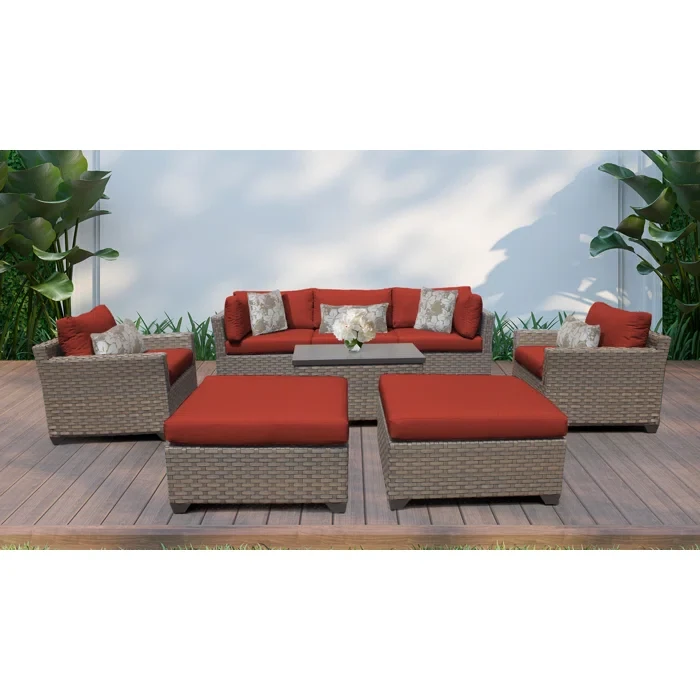 Anupras 8 Piece Seating Group with Cushions