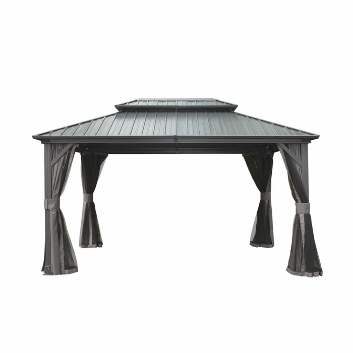 Metal Patio Gazebo 13.88" H x 144" W x 120" D