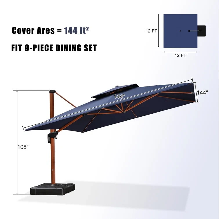 Metal Roof with Light 19 Ft. W x 11 Ft. D Aluminum Patio Gazebo