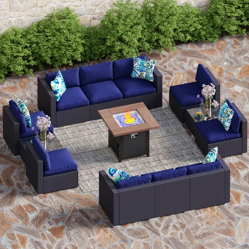 Alyah 10 - Person Outdoor Seating Group with Cushions