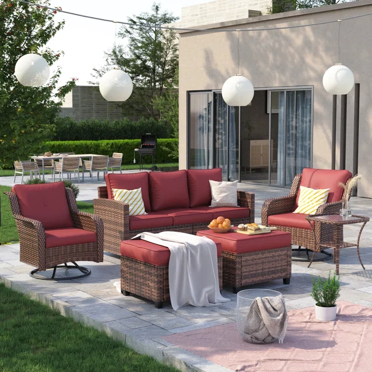 Amoure 5-Person Outdoor Seating Group With Cushions