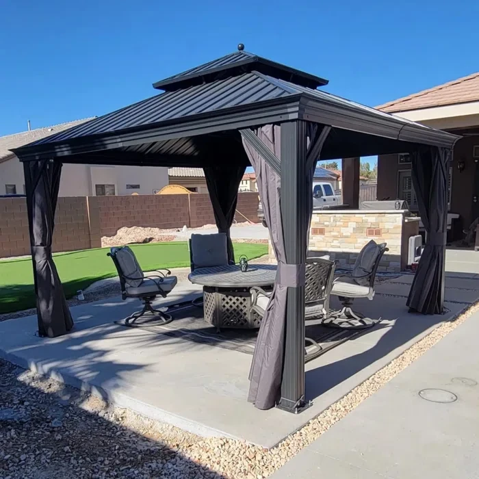 12' × 12' Metal Patio Gazebo