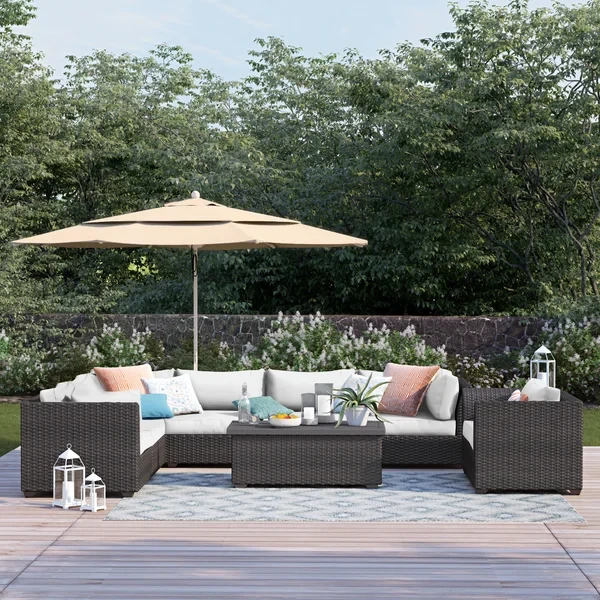 Anastase 7 - Person Outdoor Seating Group with Cushions