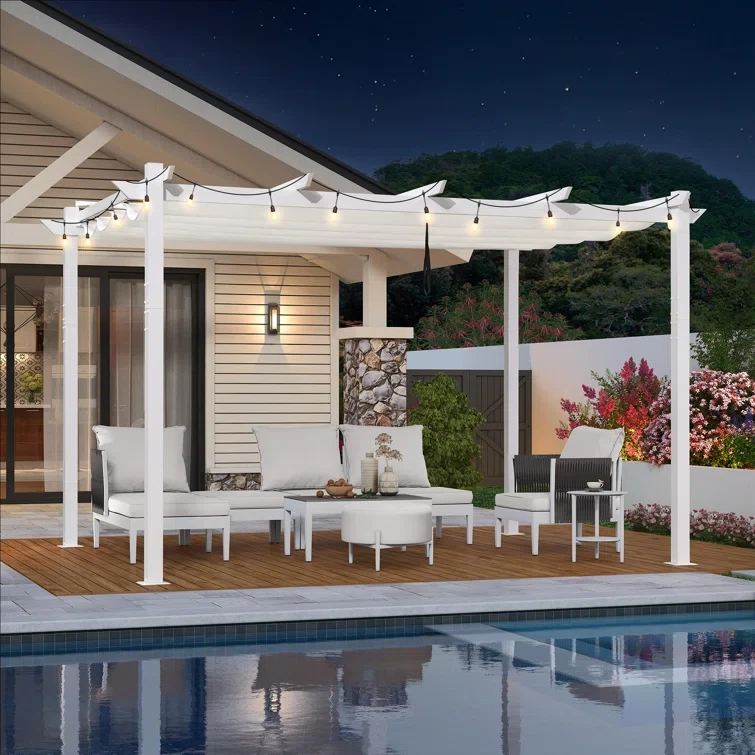 10 Ft. W x 10 Ft. D Aluminum Pergola