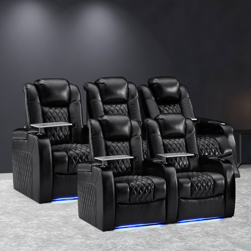 Home Theater Seating Movie Theater Seating Recliner Sofa Set of 5