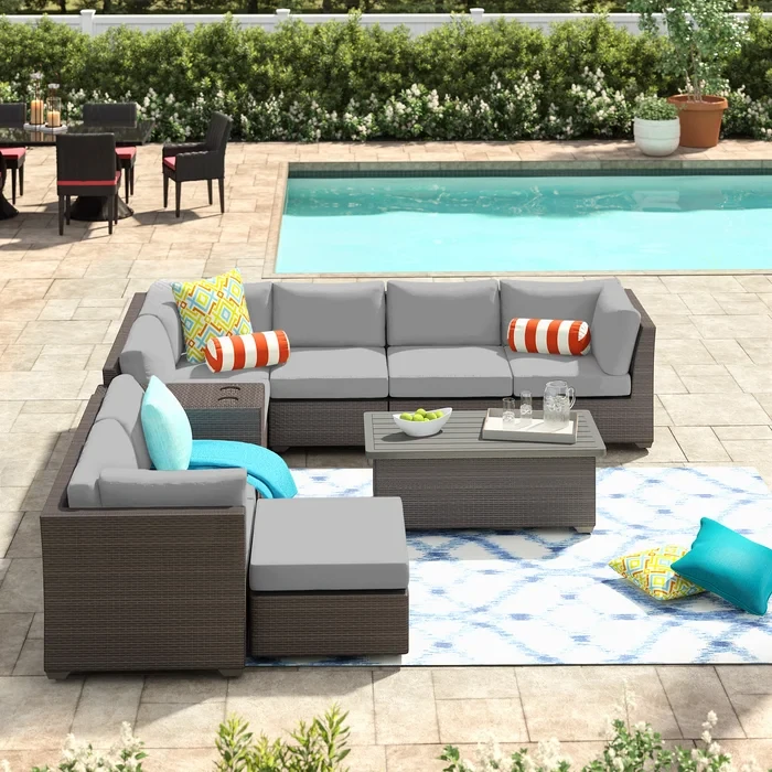 Anastase 7 - Person Outdoor Seating Group with Cushions