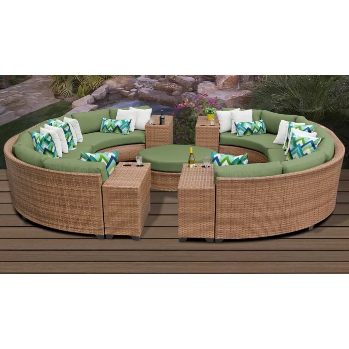 Ambroselli 10 - Person Outdoor Seating Group with Cushions