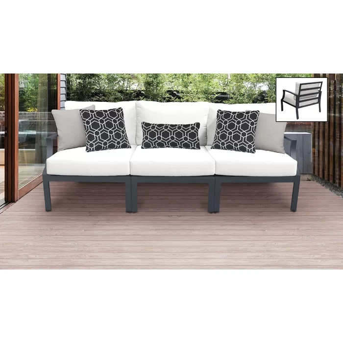 Analyssia 3 - Person Outdoor Seating Group with Cushions