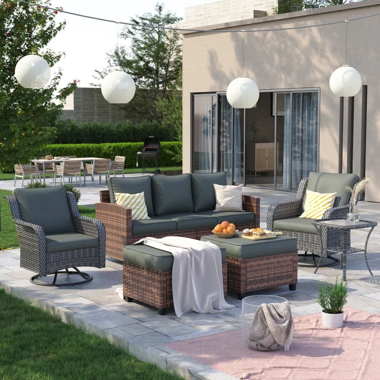 Amoure 5-Person Outdoor Seating Group With Cushions